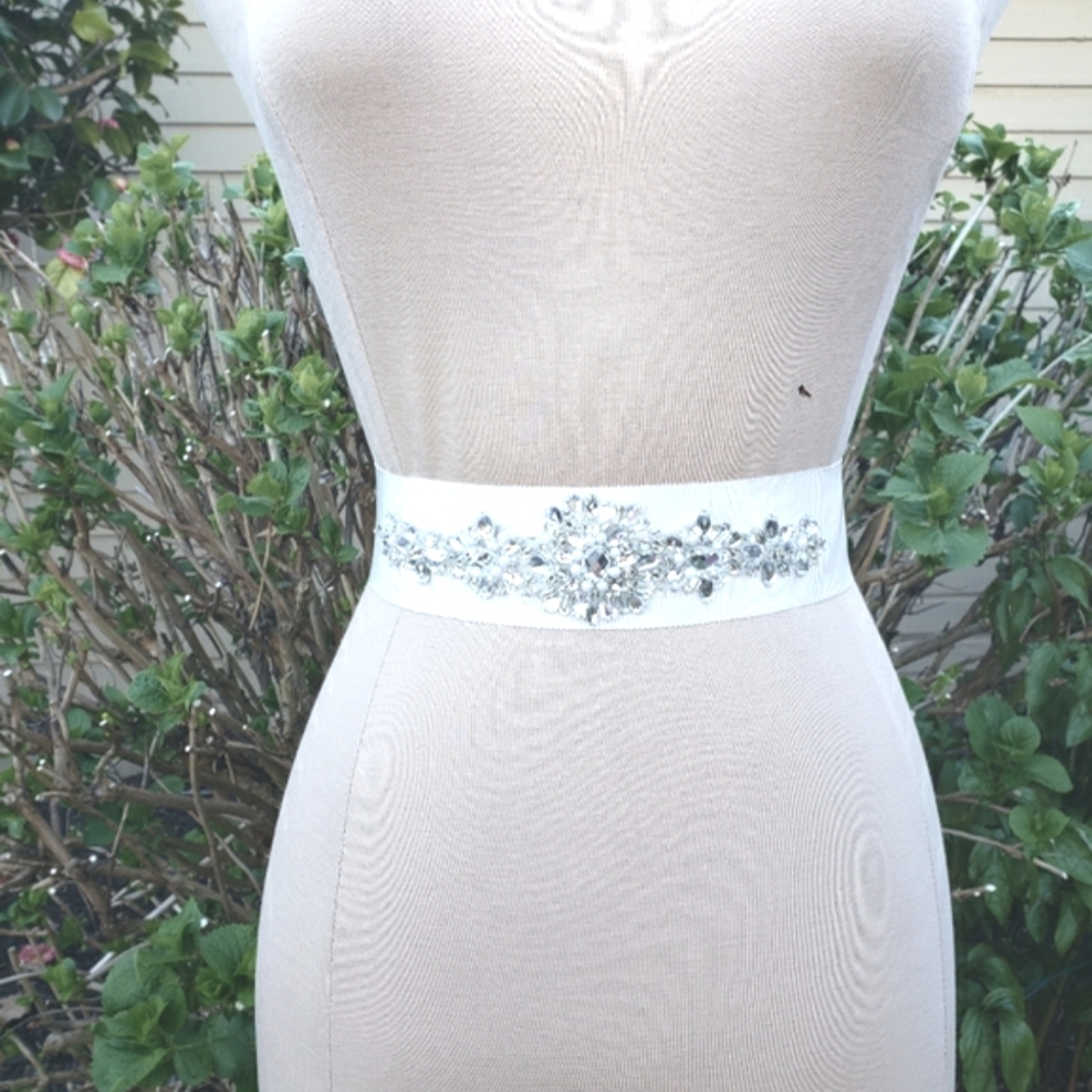 Sparkly Wedding Ribbon Belt